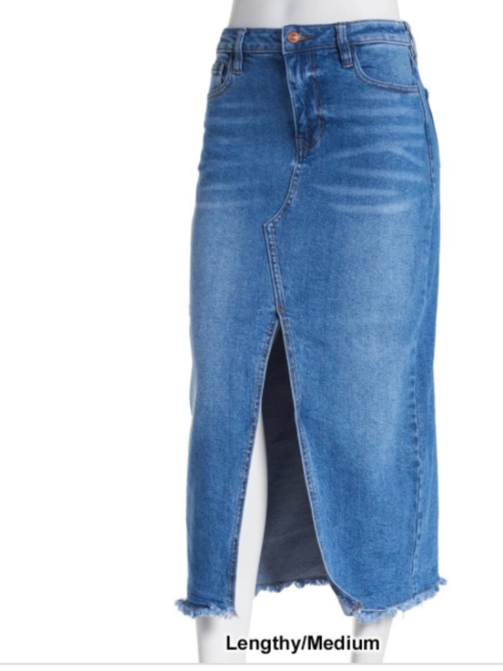 Celebrity Pink Juniors' Denim Front-Slit Frayed-Hem Size 5/27 NWT